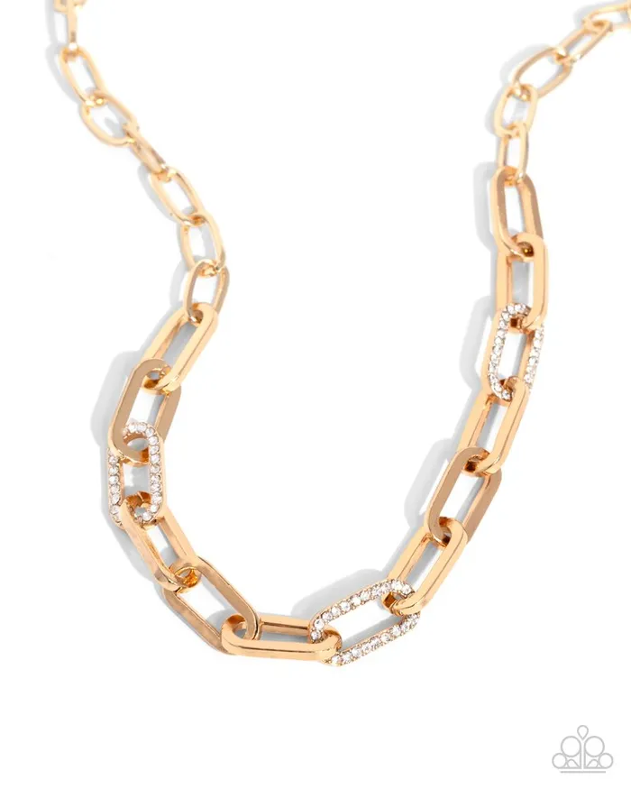 Paparazzi Jewelry Necklaces Paparazzi Necklace Understated Shimmer Gold Paparazzi Jewelry Necklaces Paparazzi Necklace Understated Shimmer Gold