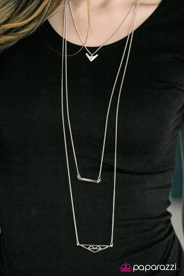 Paparazzi Jewelry Necklaces Paparazzi Necklace Your Vibe Attracts Your Tribe Silver