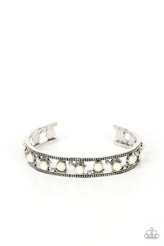 Paparazzi Jewelry Paparazzi Bracelet Badlands Bliss White Bracelets Paparazzi Jewelry Paparazzi Bracelet Badlands Bliss White Bracelets