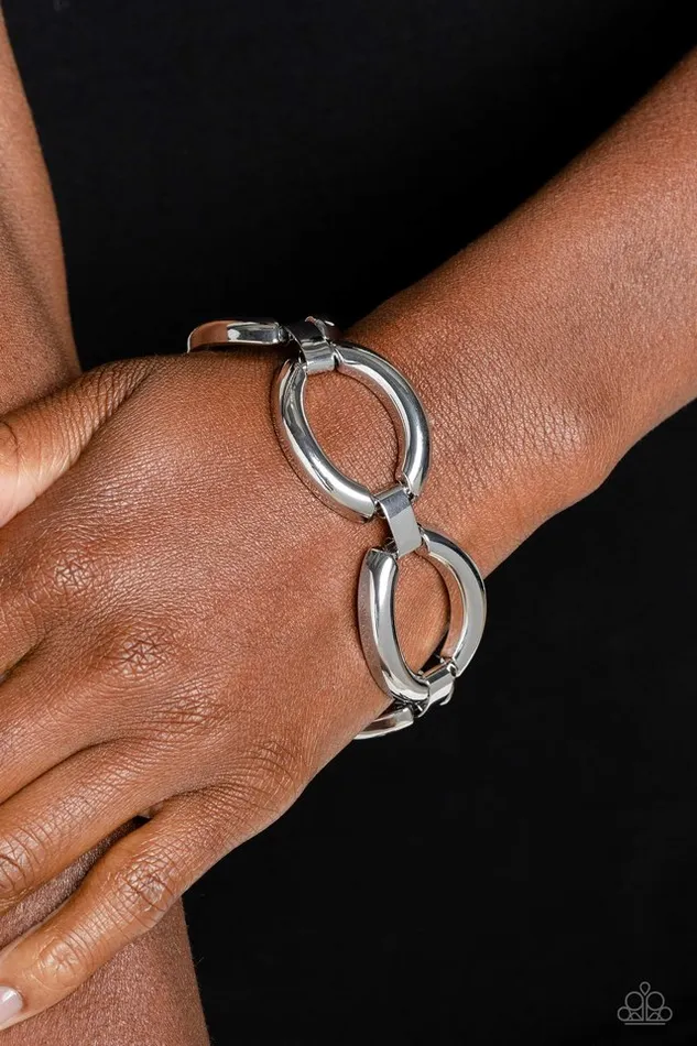 Paparazzi Jewelry Paparazzi Bracelet Constructed Chic Silver Bracelets