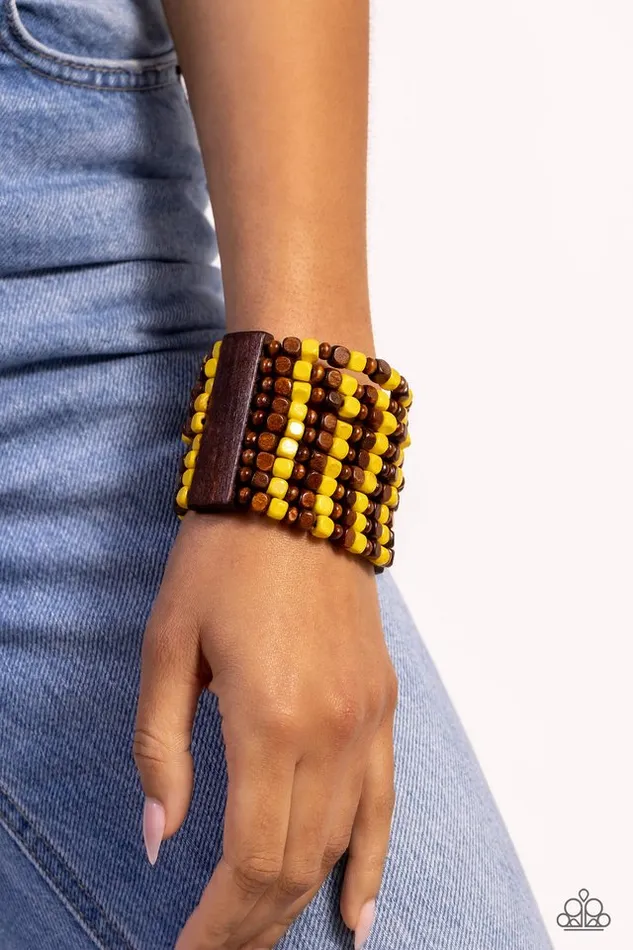 Paparazzi Jewelry Paparazzi Bracelet R and R Yellow Bracelets