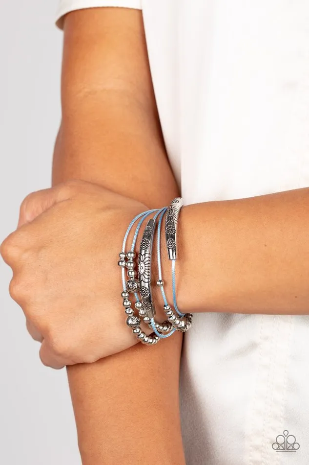 Paparazzi Jewelry Paparazzi Bracelet Wanderlust Wanderess Blue Bracelets