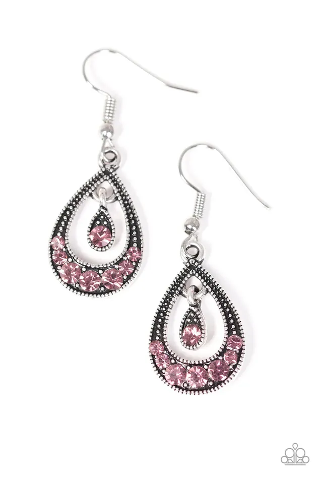 Paparazzi Jewelry Paparazzi Earring Downtown Princess Purple Earrings