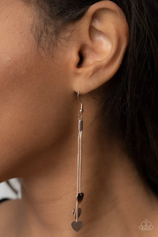 Paparazzi Jewelry Paparazzi Earring Higher Love Rose Gold Earrings