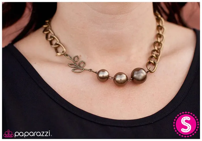 Paparazzi Jewelry Paparazzi Necklace Botanical Elegance Brass Necklaces