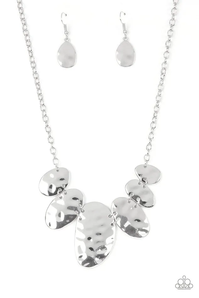 Paparazzi Jewelry Paparazzi Necklace Cave Crawl Silver Necklaces Paparazzi Jewelry Paparazzi Necklace Cave Crawl Silver Necklaces