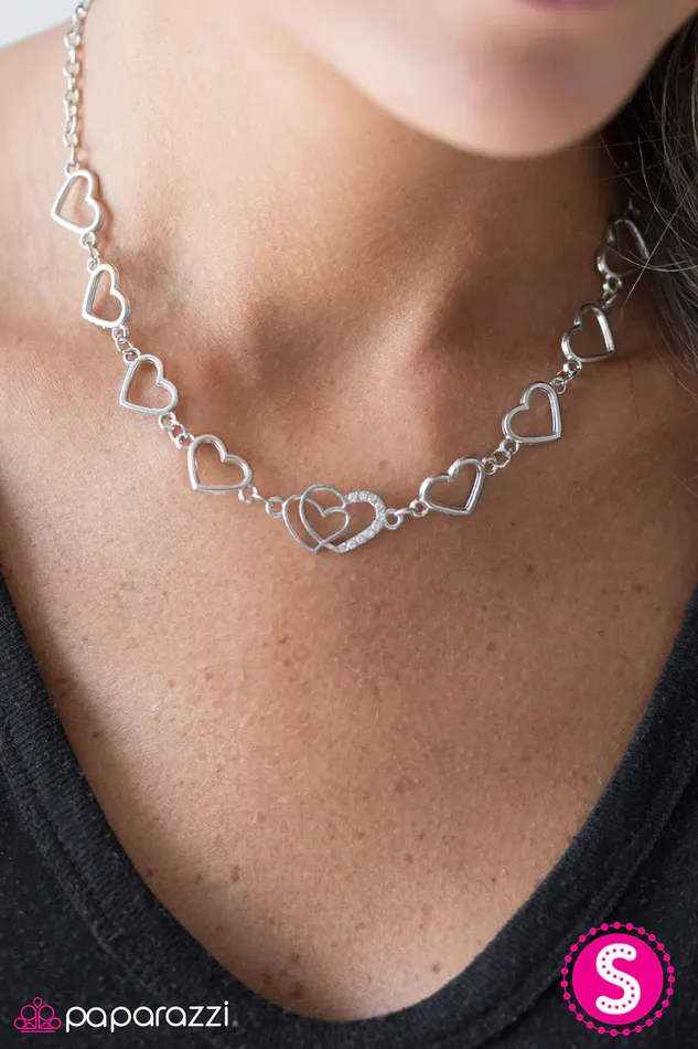 Paparazzi Jewelry Paparazzi Necklace Dear Heart White Necklaces