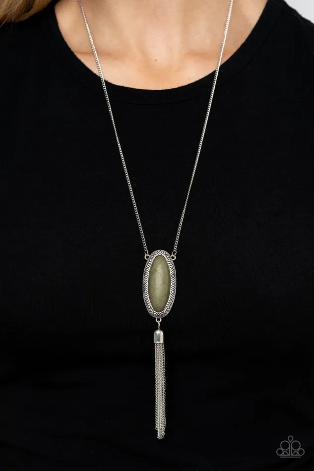 Paparazzi Jewelry Paparazzi Necklace Ethereal Eden Green Necklaces