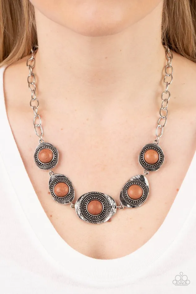 Paparazzi Jewelry Paparazzi Necklace Homestead Harmony Brown Necklaces