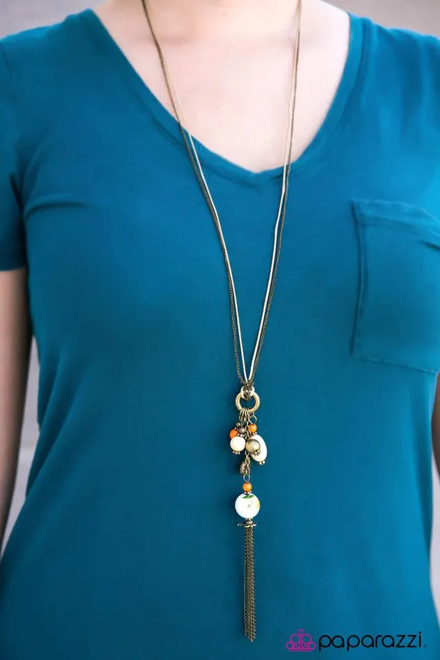 Paparazzi Jewelry Paparazzi Necklace Inherently Intricate Yellow Necklaces