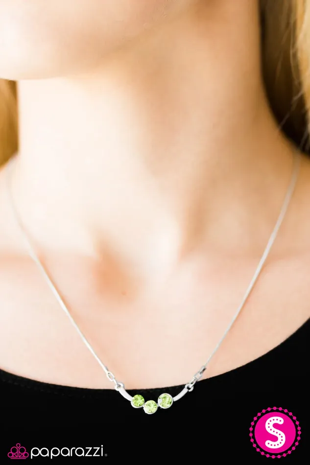 Paparazzi Jewelry Paparazzi Necklace Lucky Stars Green Necklaces