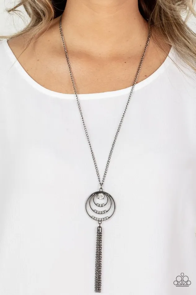 Paparazzi Jewelry Paparazzi Necklace Spiraling Sparkle Black Necklaces