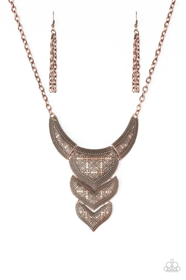 Paparazzi Jewelry Paparazzi Necklace Texas Temptress Copper Necklaces