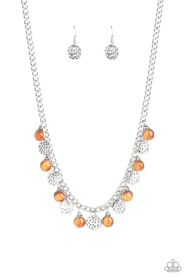 Paparazzi Jewelry Paparazzi Necklace Treasure Tour Orange Necklaces