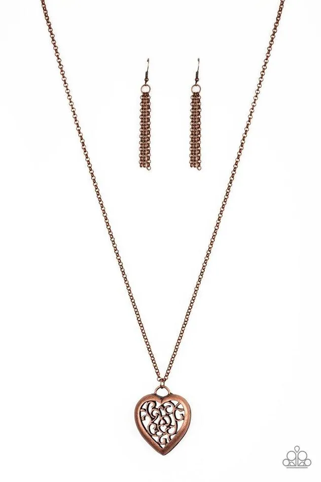 Paparazzi Jewelry Paparazzi Necklace Victorian Valentine Copper Necklaces