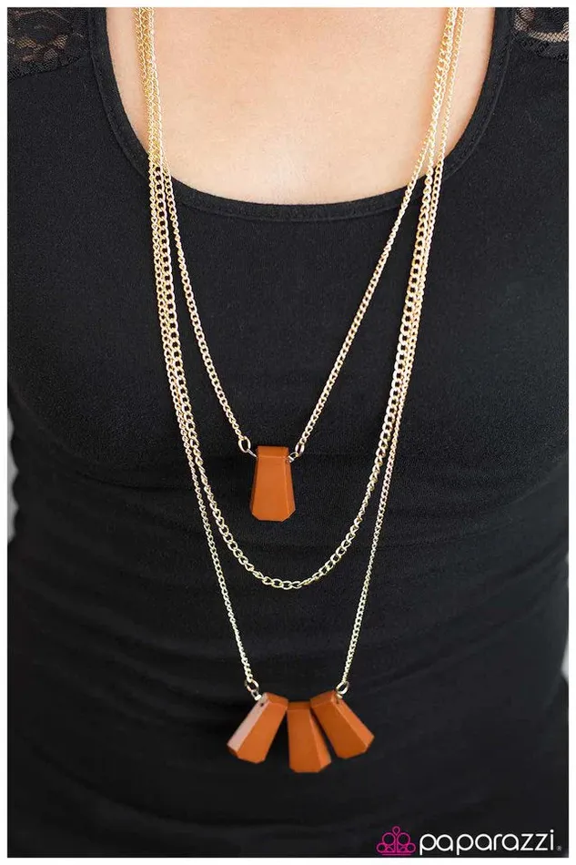 Paparazzi Jewelry Paparazzi Necklace Youre So Vain Brown Necklaces
