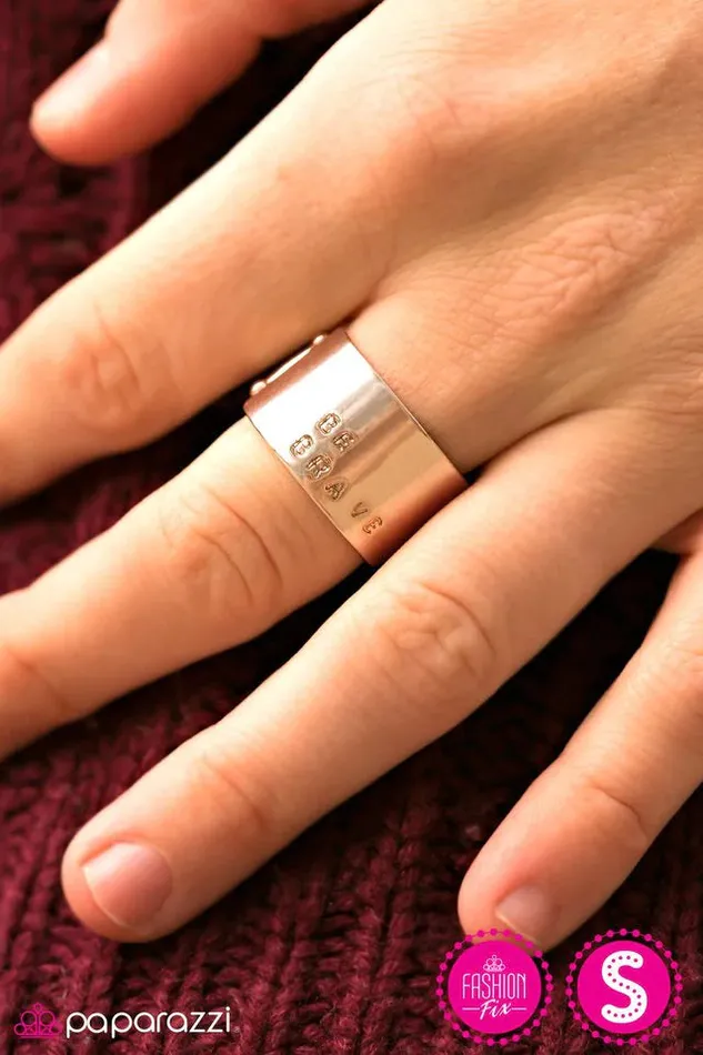 Paparazzi Jewelry Paparazzi Ring Bravest Of Them All Rose Gold Rings