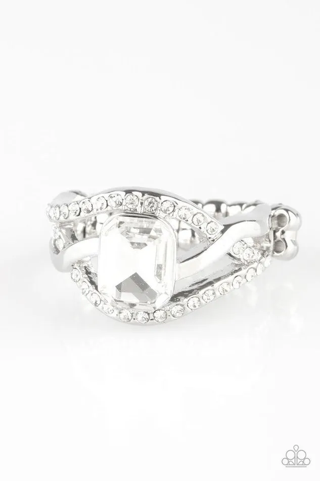 Paparazzi Jewelry Rings Paparazzi Ring BLING It On White Paparazzi Jewelry Rings Paparazzi Ring BLING It On White