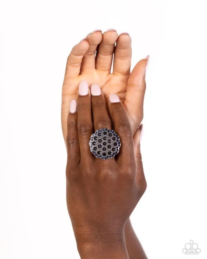 Paparazzi Jewelry Rings Paparazzi Ring Blingy Bouquet Blue