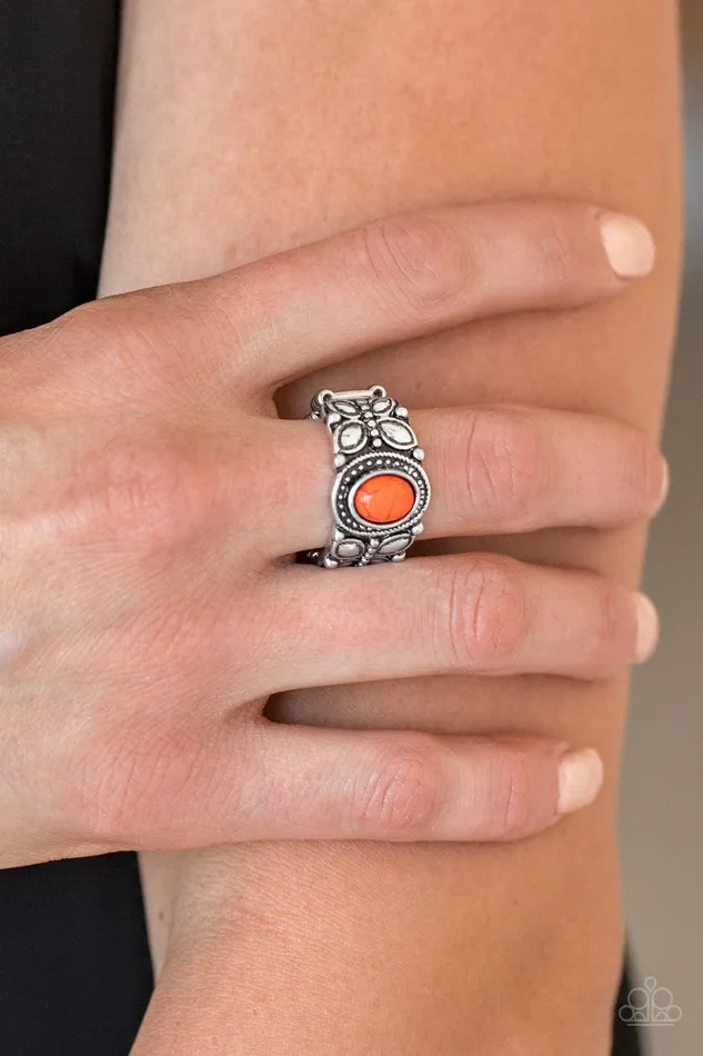 Paparazzi Jewelry Rings Paparazzi Ring Butterfly Belle Orange