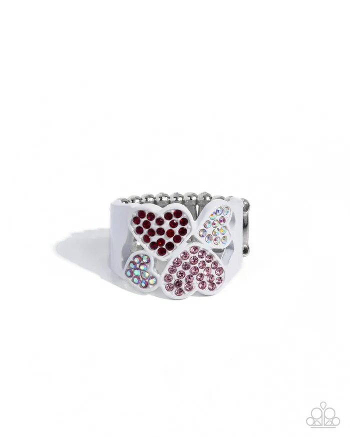 Paparazzi Jewelry Rings Paparazzi Ring Honorable Hearts Multi