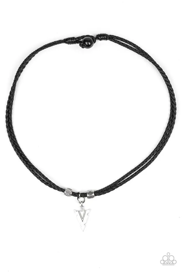 Paparazzi Necklace Arrow Edge Black Paparazzi Jewelry Necklaces Paparazzi Necklace Arrow Edge Black Paparazzi Jewelry Necklaces