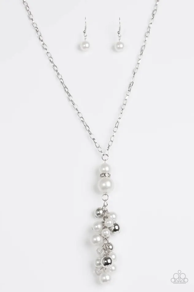 Paparazzi Necklace BALLROOM For Rent White Paparazzi Jewelry Necklaces