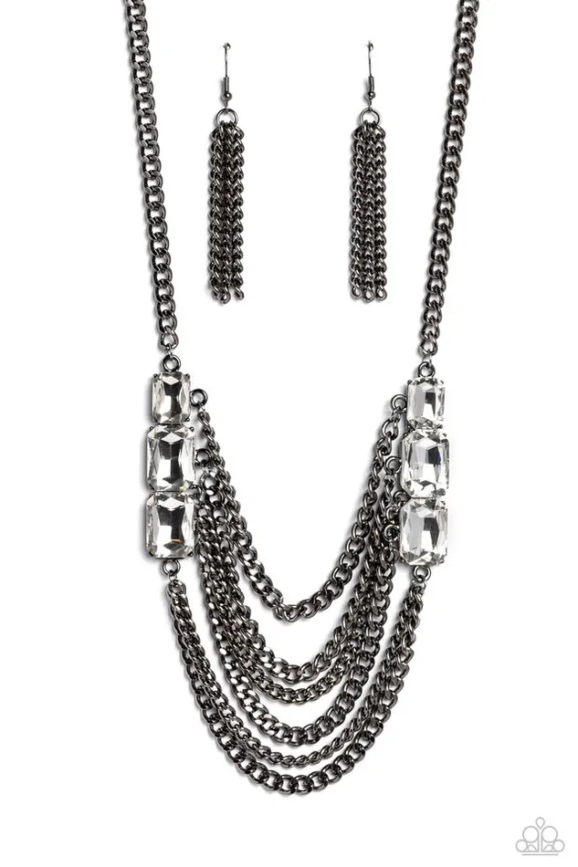 Paparazzi Necklace Come CHAIN or Shine Black Paparazzi Jewelry Necklaces Paparazzi Necklace Come CHAIN or Shine Black Paparazzi Jewelry Necklaces