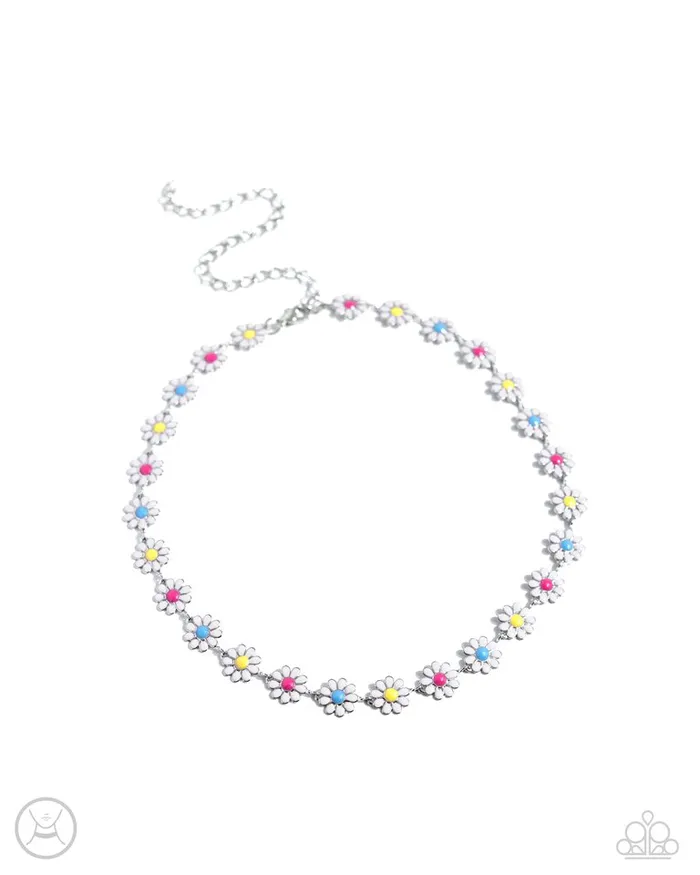 Paparazzi Necklace Floral Falsetto White Paparazzi Jewelry Necklaces Paparazzi Necklace Floral Falsetto White Paparazzi Jewelry Necklaces