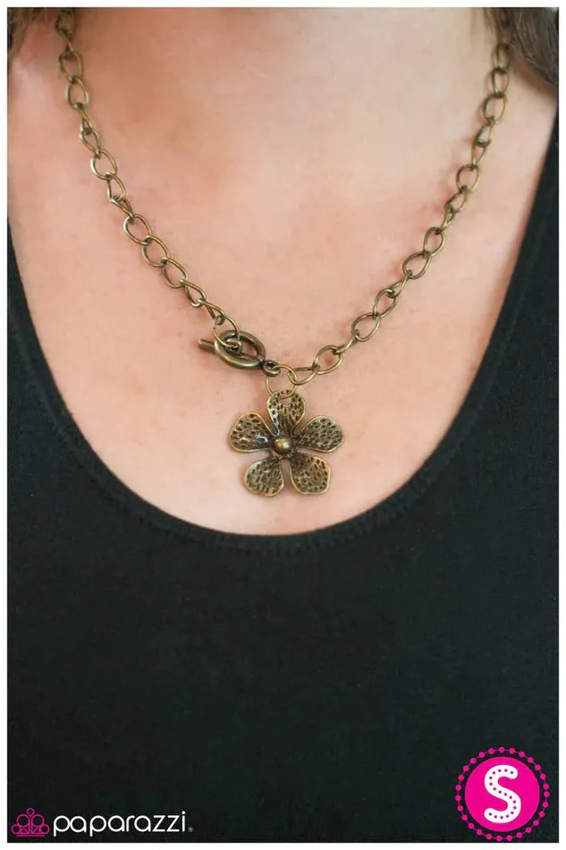 Paparazzi Necklace Going Solo Brass Paparazzi Jewelry Necklaces