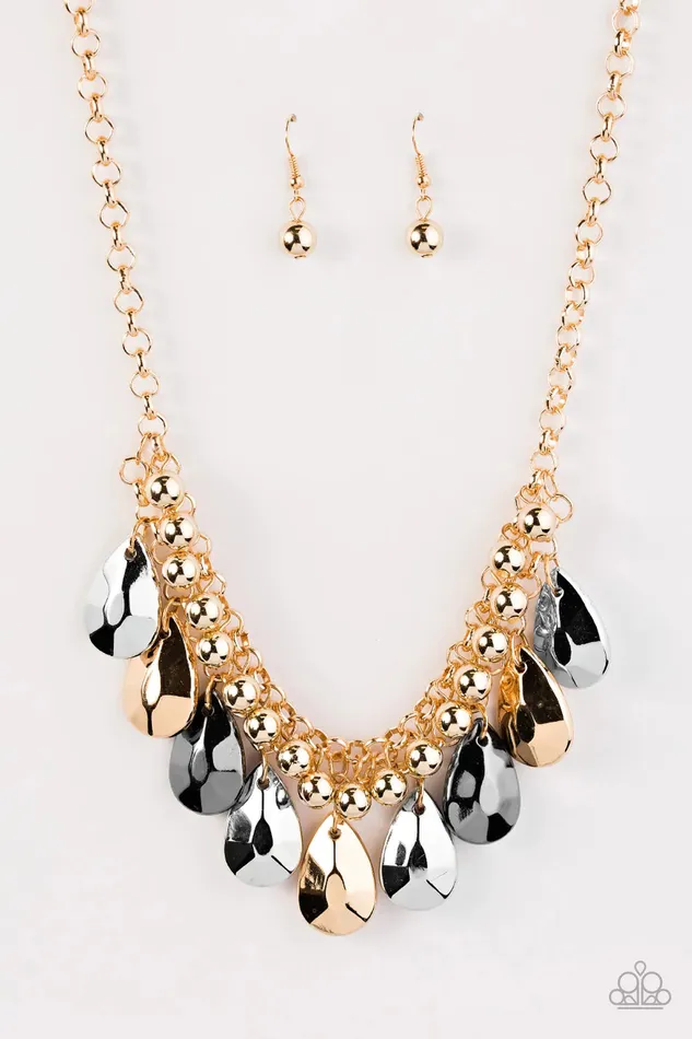 Paparazzi Necklace La DIVA Loca Gold Paparazzi Jewelry Necklaces