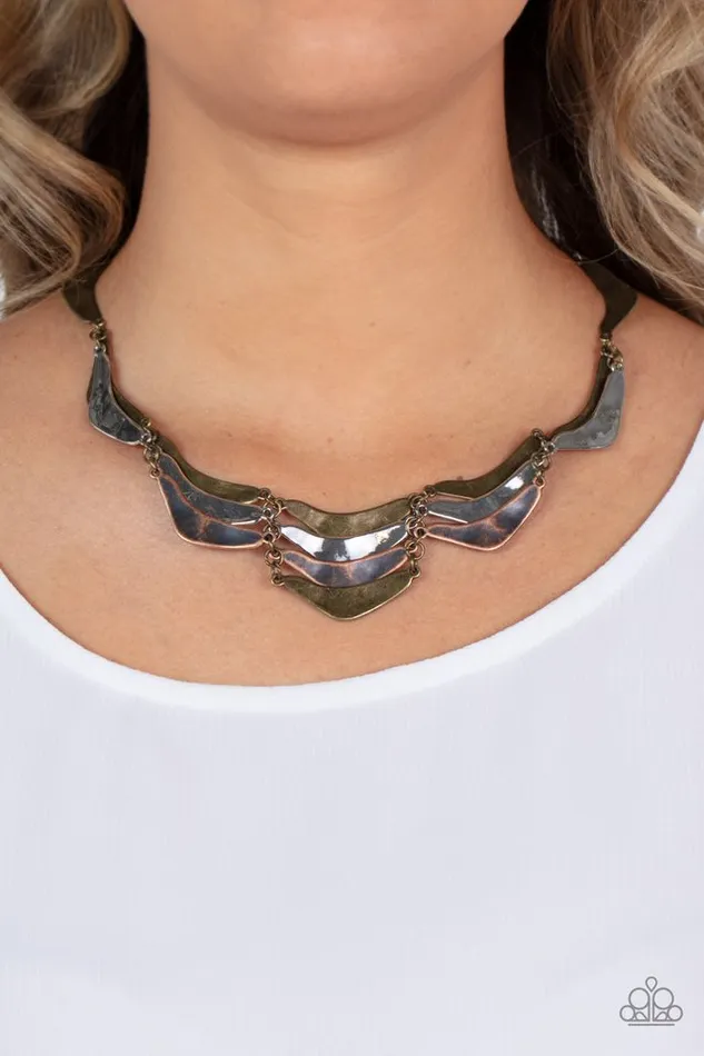 Paparazzi Necklace Mixed Metal Mecca Brass Paparazzi Jewelry Necklaces