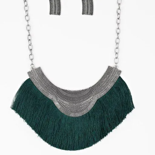 Paparazzi Necklace My PHARAOH Lady Green Paparazzi Jewelry Necklaces