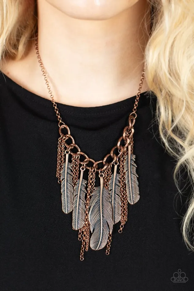 Paparazzi Necklace NEST Friends Forever Copper Paparazzi Jewelry Necklaces