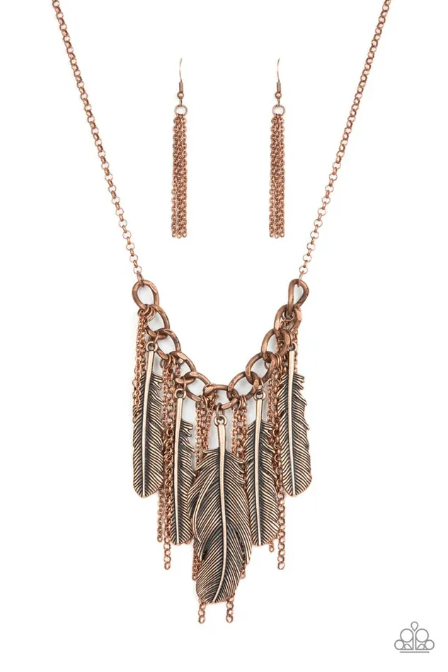 Paparazzi Necklace NEST Friends Forever Copper Paparazzi Jewelry Necklaces Paparazzi Necklace NEST Friends Forever Copper Paparazzi Jewelry Necklaces