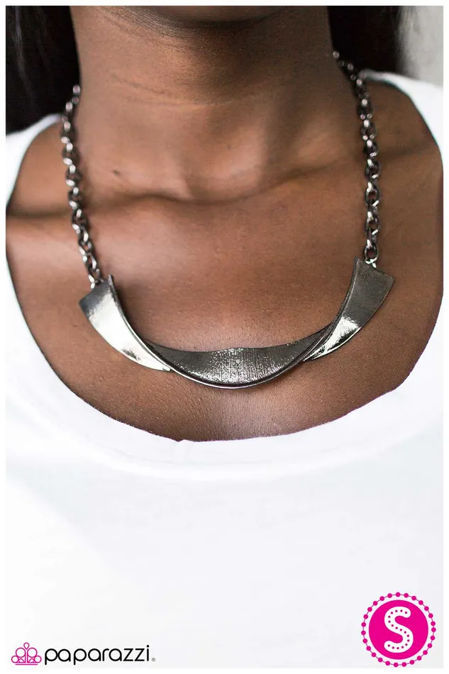 Paparazzi Necklace Nothing Else METALS Black Paparazzi Jewelry Necklaces