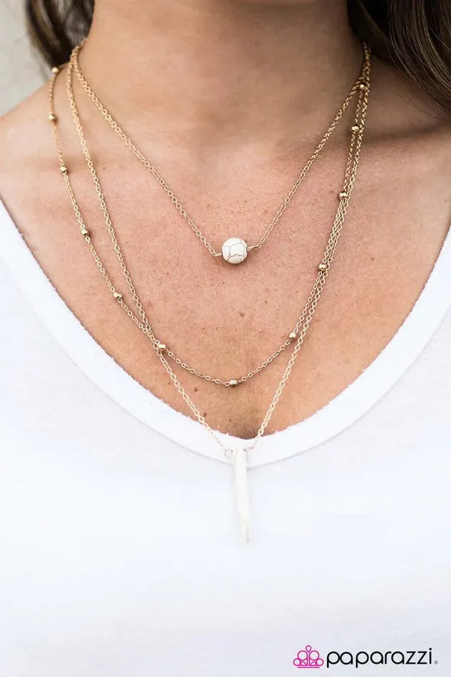 Paparazzi Necklace The Quest For Fire White Paparazzi Jewelry Necklaces