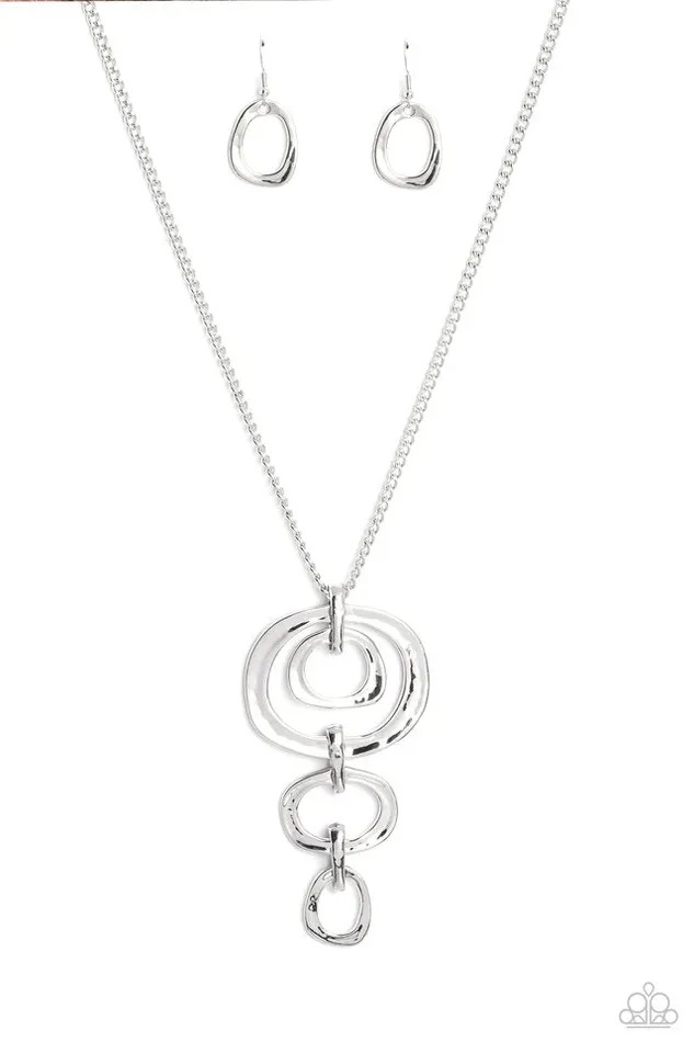 Paparazzi Necklace Tranquil Trickle Silver Paparazzi Jewelry Necklaces Paparazzi Necklace Tranquil Trickle Silver Paparazzi Jewelry Necklaces