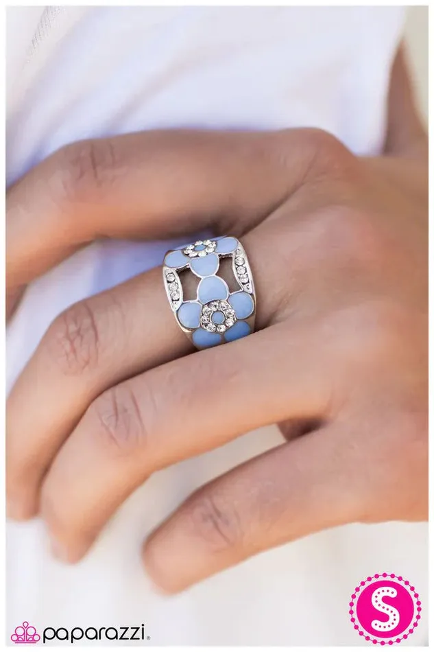 Paparazzi Ring Feels Like Spring Blue Paparazzi Jewelry Rings