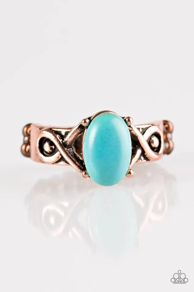 Paparazzi Ring Stone Thrones Copper Paparazzi Jewelry Rings