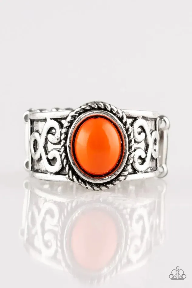 Paparazzi Ring Totally Tidal Orange Paparazzi Jewelry Rings