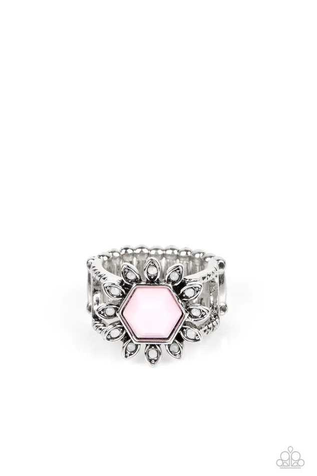 Paparazzi Ring Wonderfully Wallflower Pink Paparazzi Jewelry Rings Paparazzi Ring Wonderfully Wallflower Pink Paparazzi Jewelry Rings
