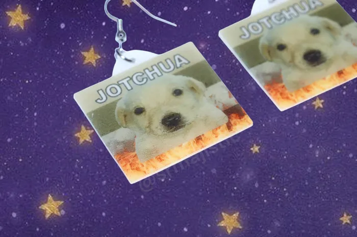 READY TO SHIP Jotchua Flag with Flames Funny Handmade Earrings Sam Makes Things Earrings READY TO SHIP Jotchua Flag with Flames Funny Handmade Earrings Sam Makes Things Earrings