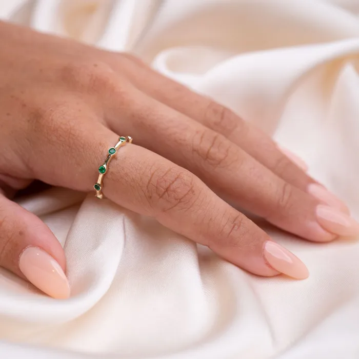 RG 14k Emerald Leo Ring Rings