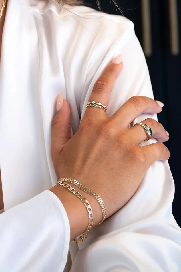 RG 14k Emerald Leo Ring Rings
