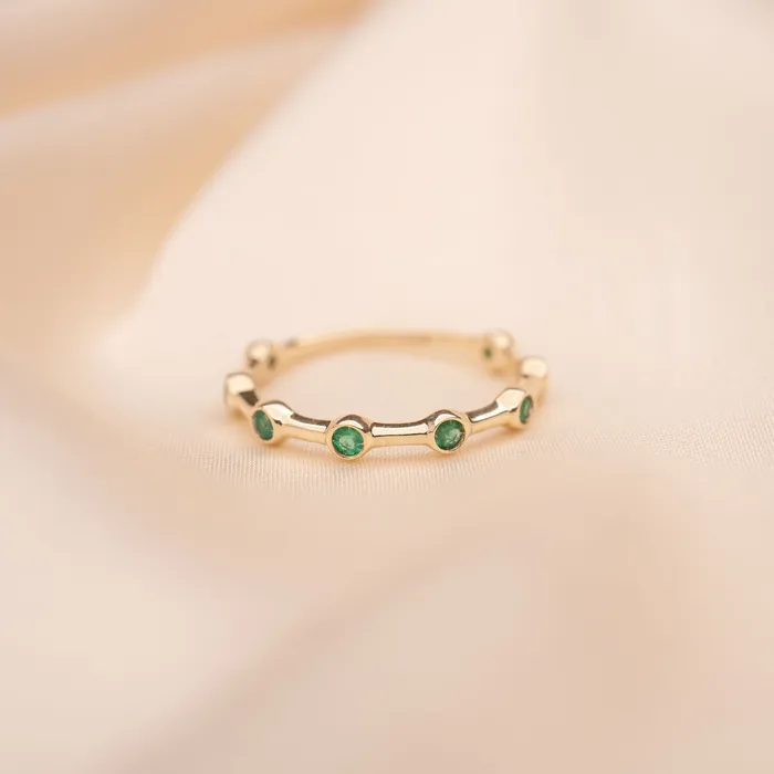 RG 14k Emerald Leo Ring Rings