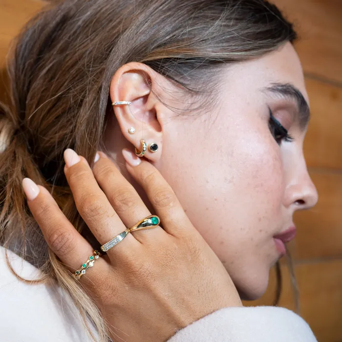 RG 14k Emerald Leo Ring Rings