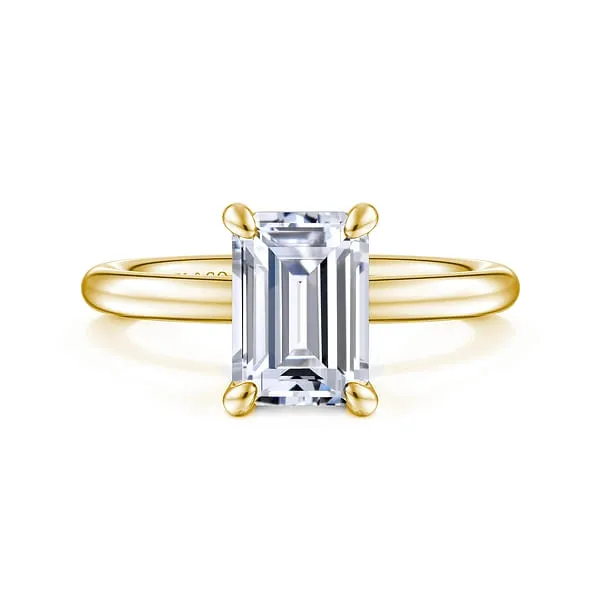 Rings 14K Yellow Gold Solitaire Ring Gabriel Co