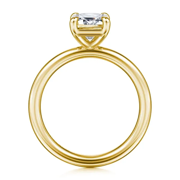 Rings 14K Yellow Gold Solitaire Ring Gabriel Co