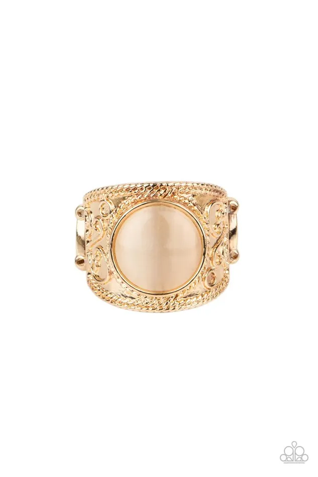 Rings Paparazzi Jewelry Paparazzi Ring Blooming Enchantment Gold Rings Paparazzi Jewelry Paparazzi Ring Blooming Enchantment Gold